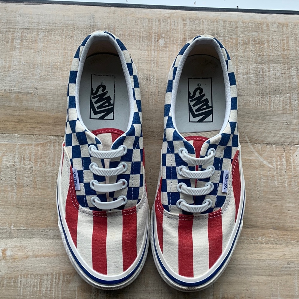 Vans style 95, red white blue